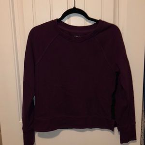 dark purple crew neck